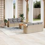 vidaXL Salon de jardin avec coussins 7pcs mÃ©lange beige, Verzenden, Salons de jardin