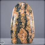 Majestueuze epidot-vrijvorm Een meesterwerk van kleur,, Antiek en Kunst