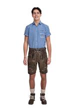 Lederhose kurz, brown vintage, with belt, Hobby en Vrije tijd, Verzenden, Nieuw