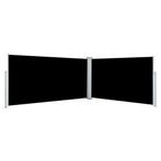 vidaXL Windscherm uittrekbaar 160x600 cm zwart, Verzenden