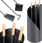 KESSER® Haardset 4-delig - Haardstel - Antraciet, Huis en Inrichting, Verzenden, Nieuw