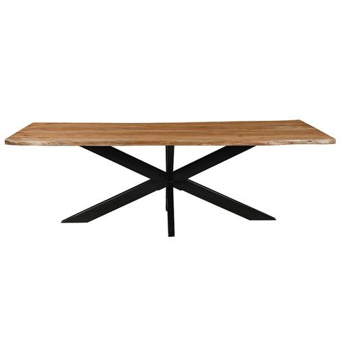 Acaciahouten Eettafel Rechthoek Edge 240x100 cm, Huis en Inrichting, Tafels | Eettafels, Nieuw, Overige houtsoorten, Rechthoekig
