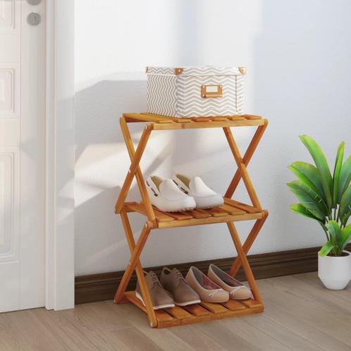 vidaXL Schappenkast inklapbaar 3-laags 43x31x63 cm, Huis en Inrichting, Kasten | Boekenkasten, Nieuw, Verzenden