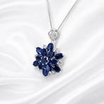 Sans prix de réserve - Collier Plaqué or Saphir - Topaze -, Handtassen en Accessoires, Kettingen, Nieuw