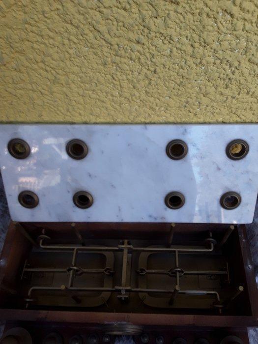 Weegschaal - hout, koper, Antiek en Kunst, Antiek | Keukengerei