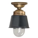 Plafondlampen Kostas Brass Plafondlamp Antraciet, Huis en Inrichting, Lampen | Plafondlampen, Nieuw, Verzenden