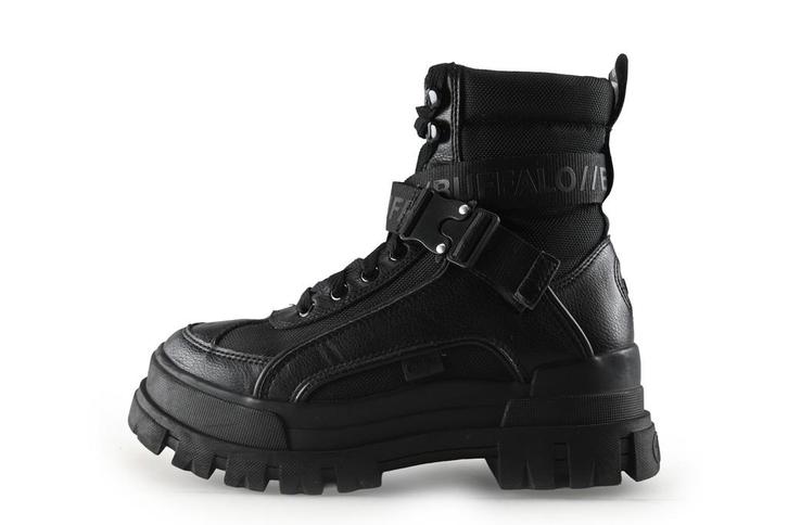Buffalo Veterboots in maat 38 Zwart, Kleding | Dames, Schoenen, Zwart, Zo goed als nieuw, Overige typen, Verzenden