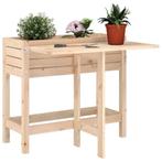 vidaXL Plantenbak met inklapbaar tafelblad massief, Tuin en Terras, Verzenden, Nieuw