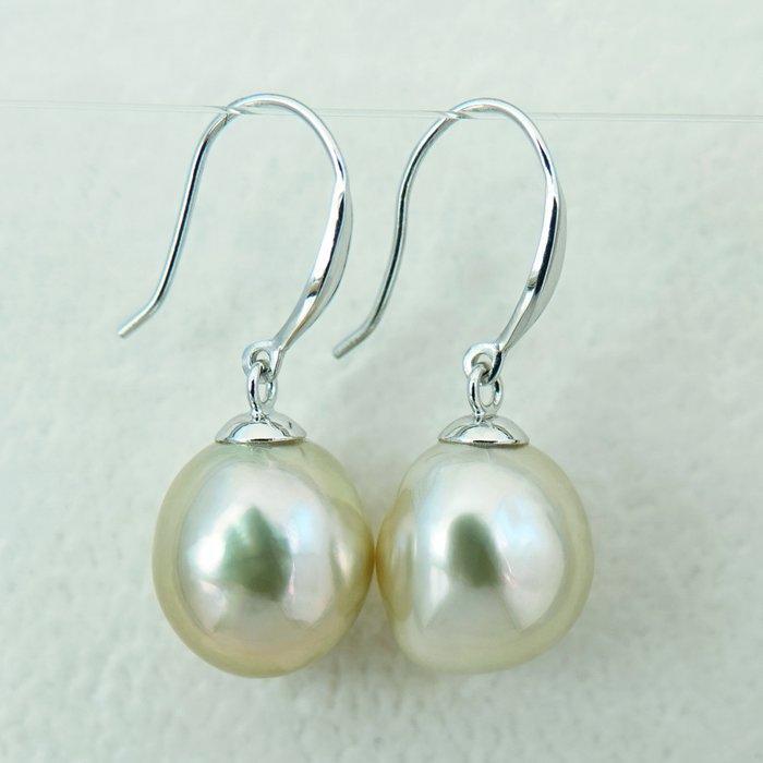 Oorbellen - 18 karaat Witgoud Parel - Zuiderzee, Echt Barok, Handtassen en Accessoires, Oorbellen