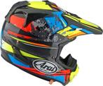 Arai MX-V EVO Crosshelm Track Zwart / Blauw / Rood / Fluor G, Motoren, Verzenden, Nieuw met kaartje