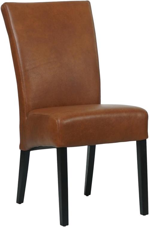 Cognac leren landelijke eetkamerstoel - Granada leer, Huis en Inrichting, Stoelen, Overige kleuren, Eén, Nieuw, Leer, Ophalen of Verzenden