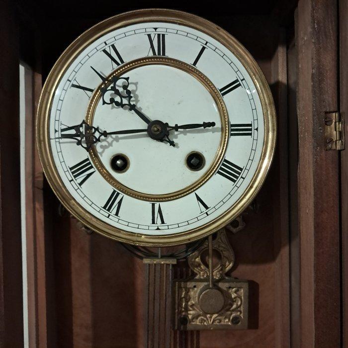 Régulateur - Kienzle - Antique Bois, Laiton - 1850-1900 -, Antiquités & Art, Antiquités | Horloges