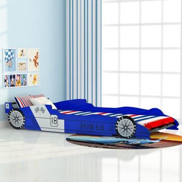 vidaXL Kinderbed raceauto blauw 90x200 cm beschikbaar voor biedingen