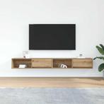 vidaXL Tv-meubelen 2 st 100x31x25,5 cm bewerkt hout, Huis en Inrichting, Kasten |Televisiemeubels, Verzenden, Nieuw
