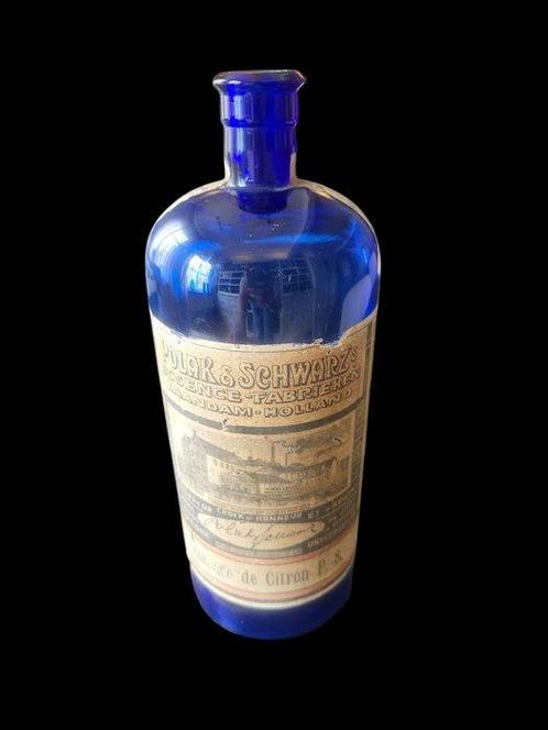 Bouteille (2) - Verre - Ancienne bouteille dapothicaire, Antiek en Kunst, Curiosa en Brocante