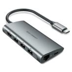 8in1 USB-C PD C Type USB C naar 4K HDMI USB-C PD RJ45 USB..., Verzenden
