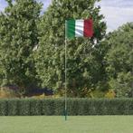 vidaXL Vlag met vlaggenmast Italië 5,5 m aluminium, Verzenden, Nieuw