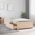 vidaXL Bedframe met lades 75x190 cm, Huis en Inrichting, Slaapkamer | Bedden, Verzenden, Nieuw