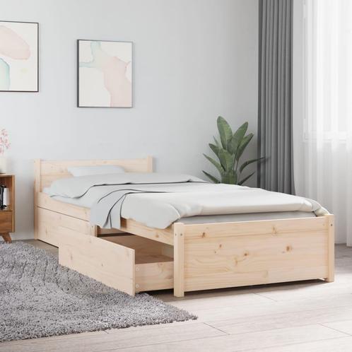 vidaXL Bedframe met lades 75x190 cm, Huis en Inrichting, Slaapkamer | Bedden, Nieuw, Verzenden