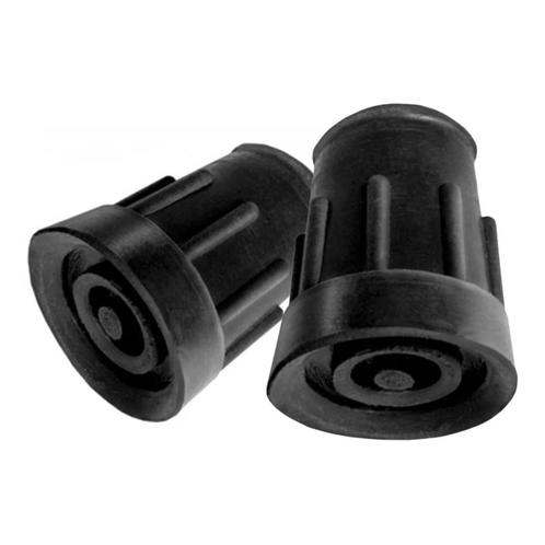 Kruk en stokdoppen per 2 - 22 mm zwart, Diversen, Verpleegmiddelen, Ophalen of Verzenden