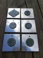 De samurai  kamon  - Kleine plaat van roestvrij staal,, Antiquités & Art