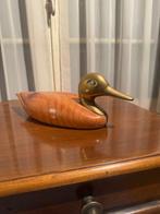 Beeld, Duck - 1 kg - 15 cm - Hout, Antiek en Kunst, Curiosa en Brocante