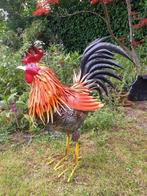 sculptuur, Proud Colorful Rooster - 66 cm - Metaal