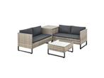 Veiling - Loungeset / Tuinset Santorini - Polyrotan - Modula, Nieuw