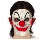 Halloween Half Masker Clown, Nieuw, Verzenden