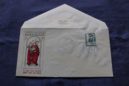Pays-Bas 1954/1954 - FDC Bonifatius, Kinderzegels, Statut du, Postzegels en Munten, Postzegels | Nederland
