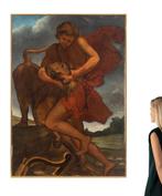 Italiaanse school (XVII) - Hércules y el león de Nemea, Antiek en Kunst