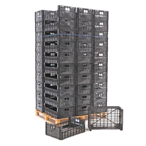 Gebruikte Euronorm stapelbakken wanden + bodem geperforeerd, Doe-het-zelf en Bouw, Kratten en Dozen, Gebruikt, Ophalen of Verzenden