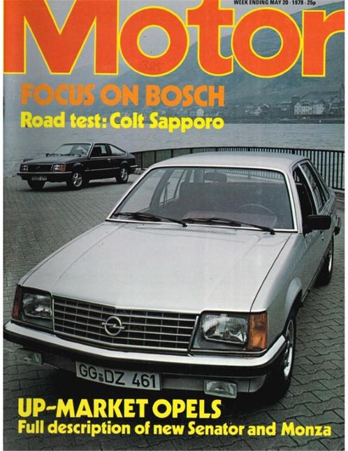 1978 MOTOR 20 MEI ENGELS, Boeken, Auto's | Folders en Tijdschriften