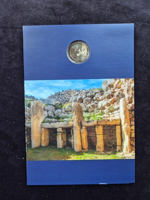 Malta. 2 Euro 2016 Ggantija - met letter F in ster (Zonder, Postzegels en Munten, Munten | Europa | Euromunten