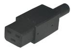 Ratio Electric C19 Stekker Recht 16A Zwart - 70454, Doe-het-zelf en Bouw, Verzenden, Nieuw