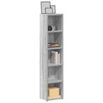 vidaXL CD-kasten 2st 21x16x93,5cm bewerkt hout grijs sonoma, Verzenden, Nieuw