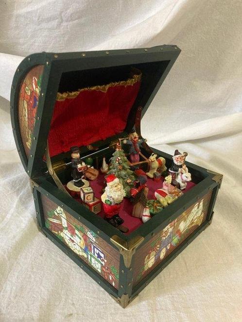 La Plus Rare boite à musique du Père Noel et son train, Antiek en Kunst, Curiosa en Brocante