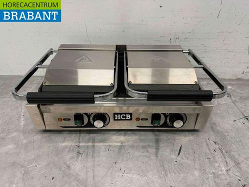 Gril à panini en acier inoxydable à double contact nervuré, Zakelijke goederen, Horeca | Overige, Verzenden