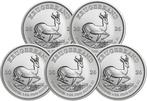 5 Troy Ounce - Argent .999 - Krugerrand 2026 - 155,5 gram -, Timbres & Monnaies