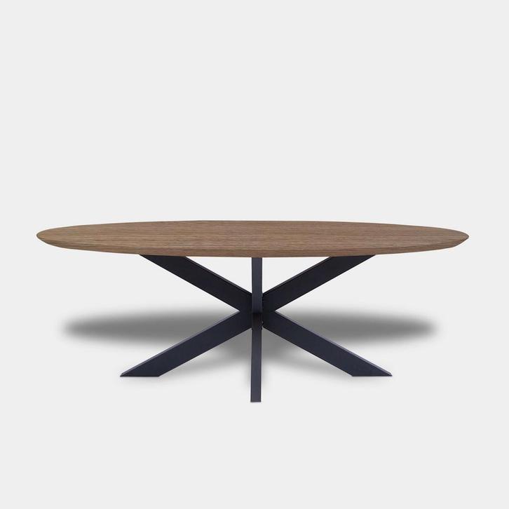 Tafel Ovaal Eikenhout  Matrix  140x90, Maison & Meubles, Tables | Tables à manger