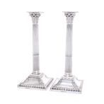 Engelse Kandelaars 1770 - 1772 - Kaarsenhouder (4) - .925, Antiek en Kunst