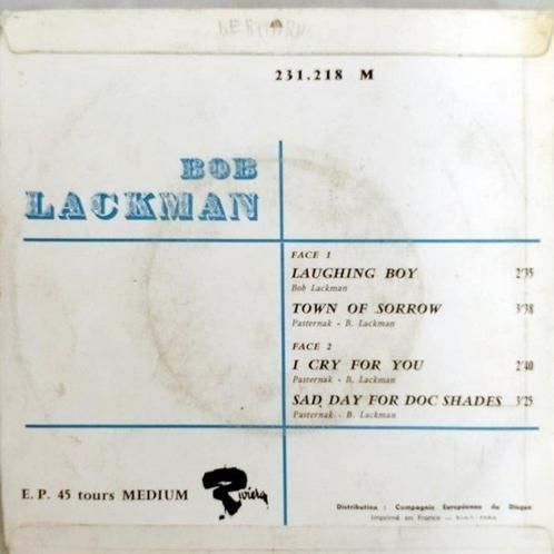 BOB LACKMAN - Laughing Boy - EP 7 pouces - Premier pressage, Cd's en Dvd's, Vinyl Singles