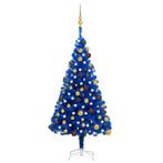 vidaXL Kunstkerstboom met verlichting en kerstballen 120 cm, Nieuw, Verzenden