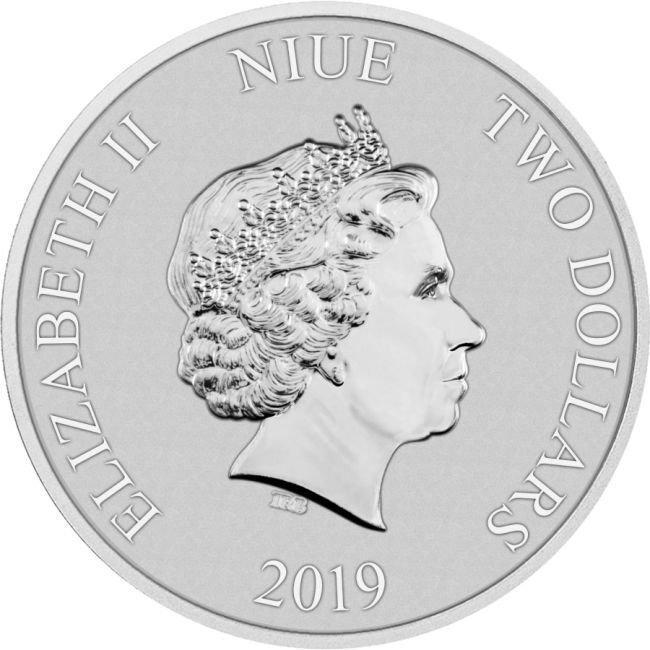 Niue. 2 Dollars 2019 1 oz $2 NZD Niue STAR WARS Darth Vader, Postzegels en Munten, Edelmetalen en Baren