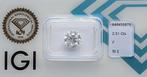 1 pcs Diamant (Natuurlijk) - 2.51 ct - Rond - F - SI2 -, Nieuw