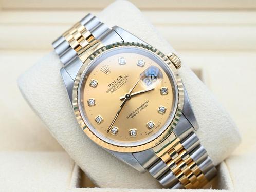 Rolex Datejust Ref. 16233 Year 1995 (Box & Papers), Handtassen en Accessoires, Horloges | Heren, Goud, Zo goed als nieuw, Goud