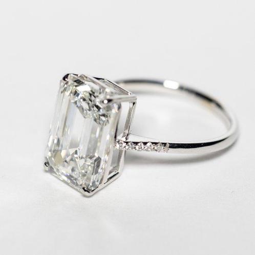 Zonder Minimumprijs - Verlovingsring - 18 karaat Witgoud -, Handtassen en Accessoires, Antieke sieraden