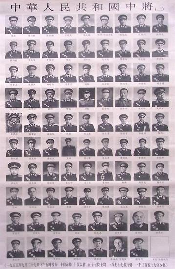 Militaire verkiezingen in China in 1955 (lijst optie) beschikbaar voor biedingen