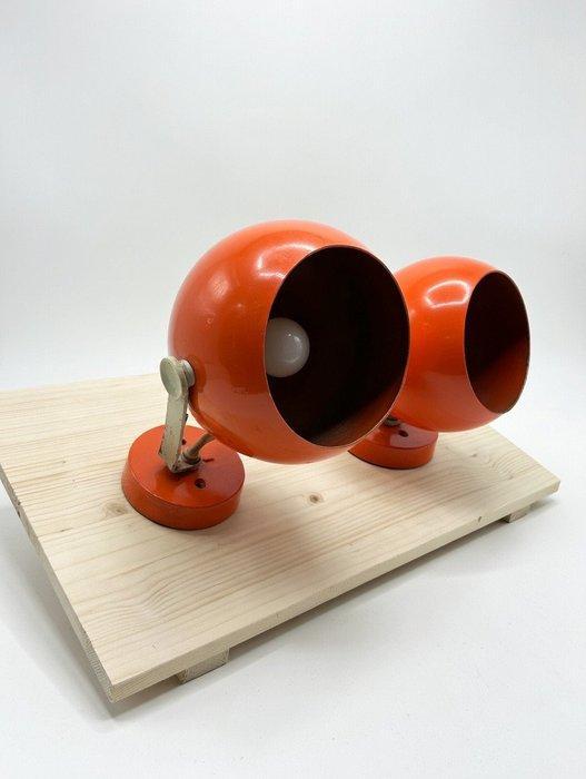 Lamp - Staal - Twee wandlampen, Antiquités & Art, Art | Objets design