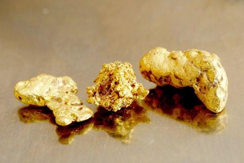 Or Pépite- 1.407 g - (3), Verzamelen, Mineralen en Fossielen